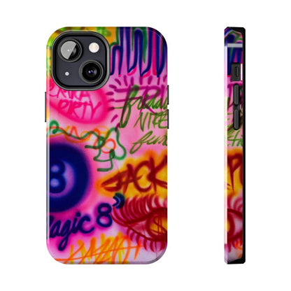 "colorful chaos" airbrush iPhone case