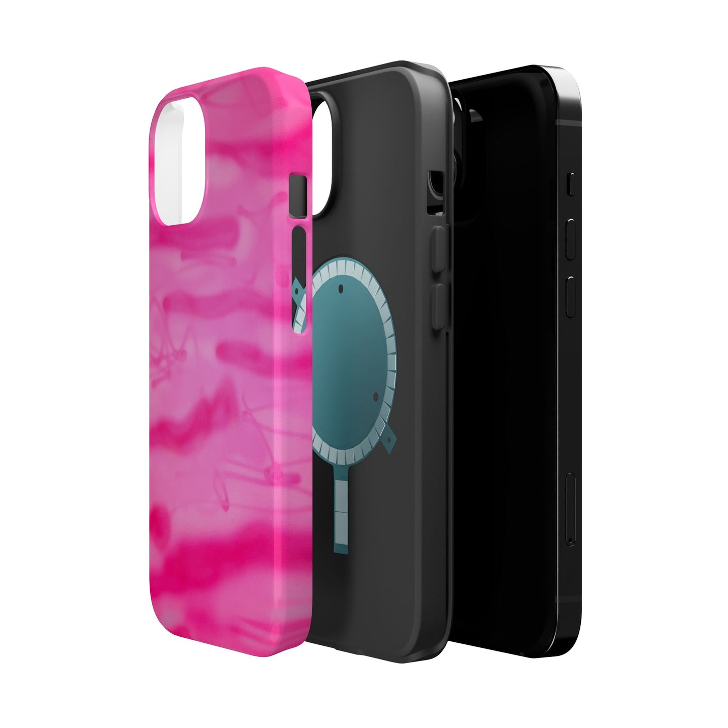 MagSafe "pink camo" airbrush iPhone case