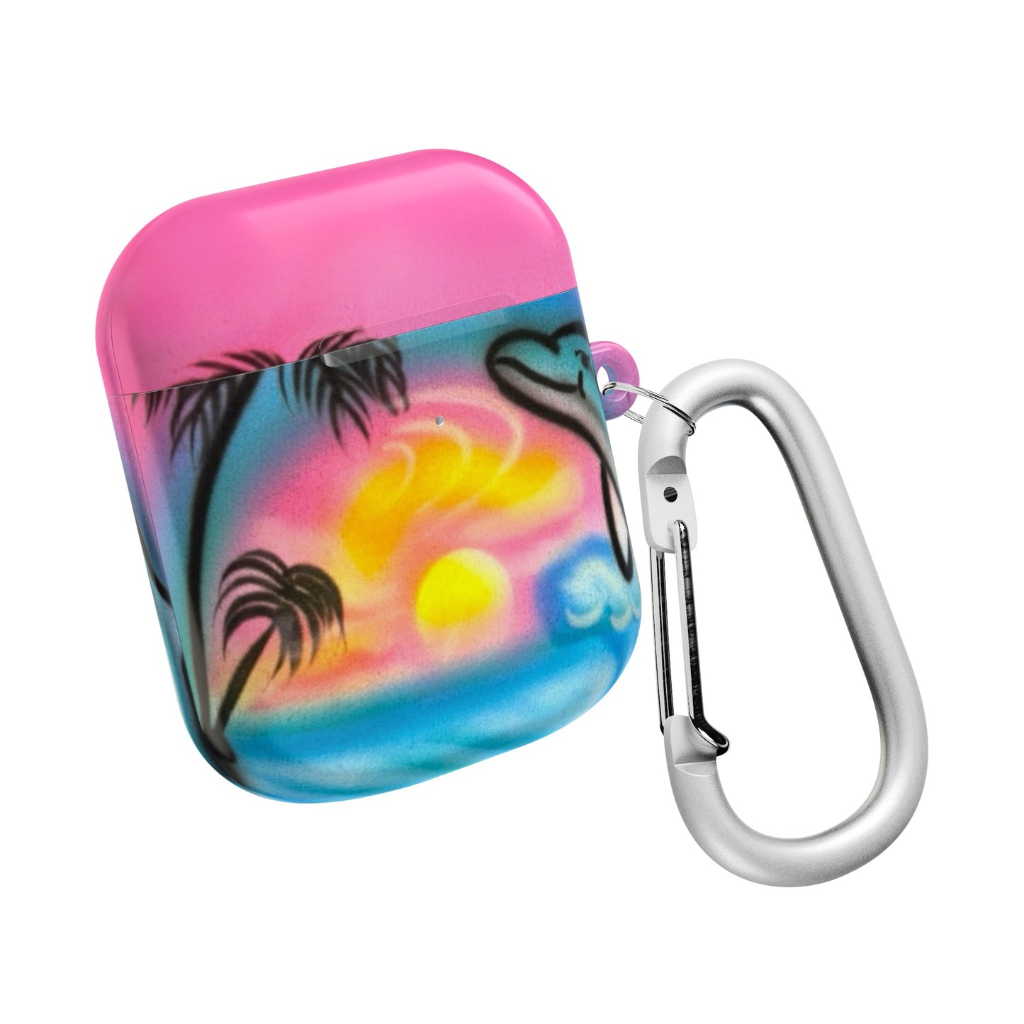 "dolphin love" airbrush airpod cases