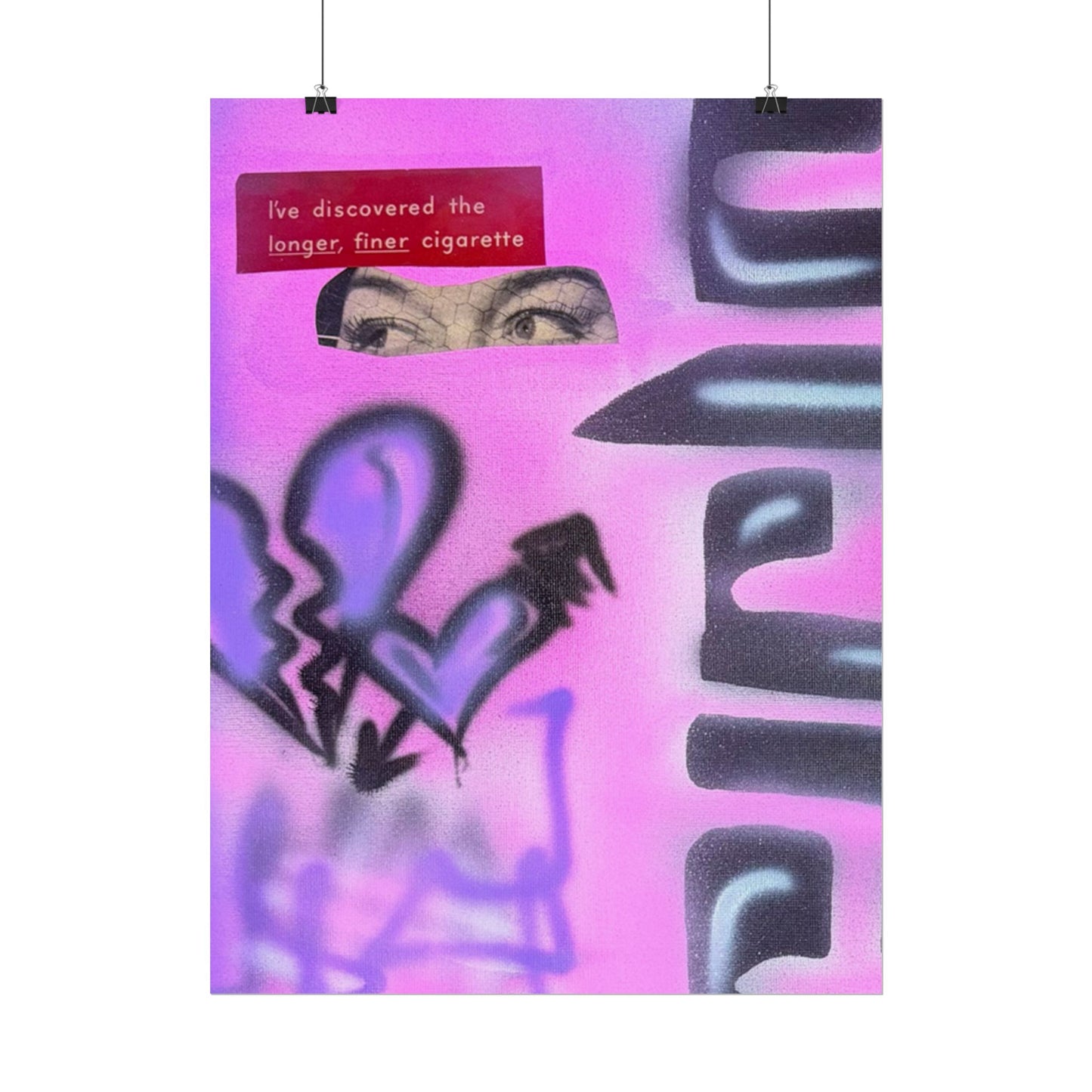 "purple princess" airbrush rolled print