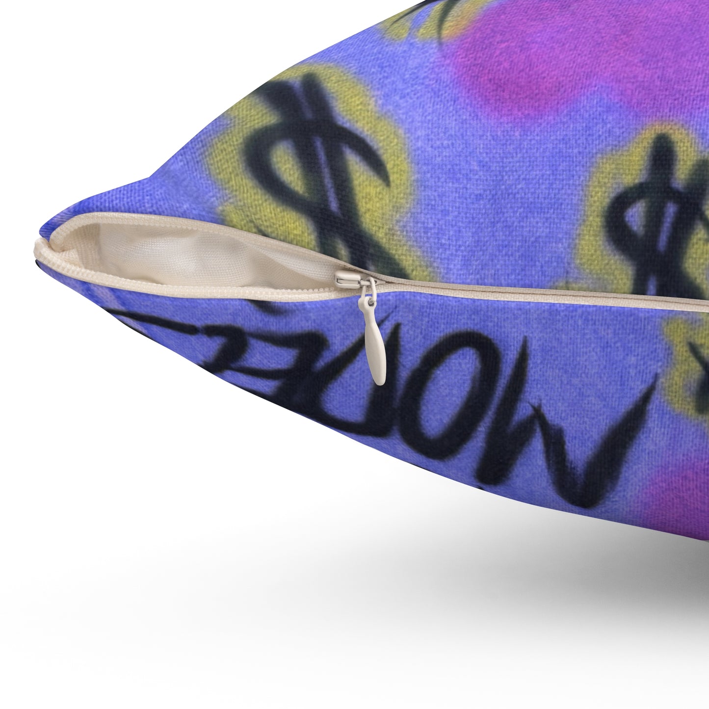 "eye$ on lies" airbrush pillow