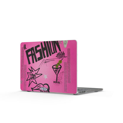 "high fashion" airbrush matte macbook case
