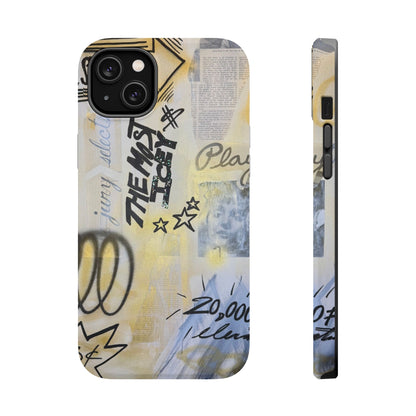 MagSafe "golden glacier" airbrush iPhone case