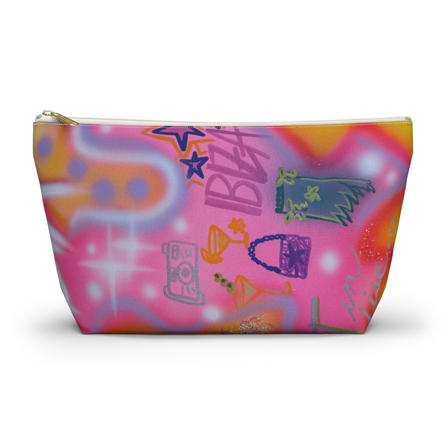 "ibiza" airbrush makeup pouch
