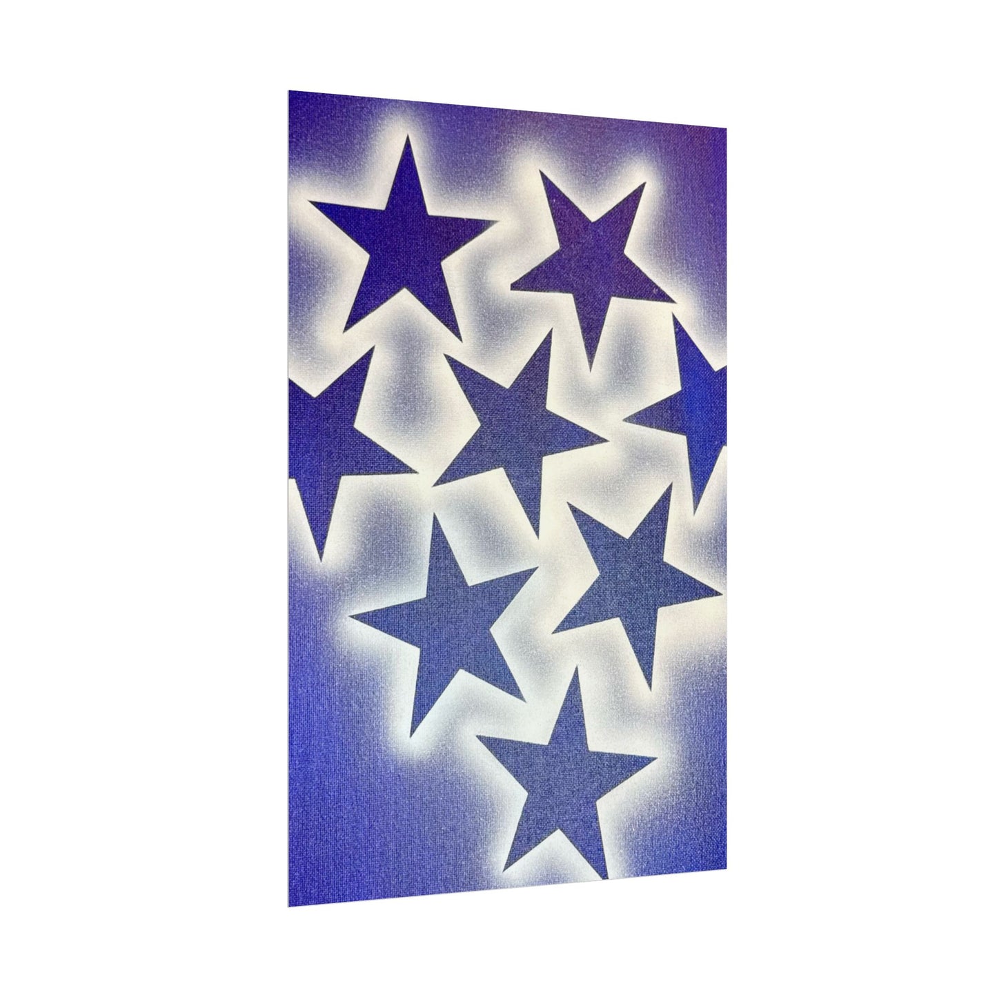 "frosted galaxy" airbrush rolled print