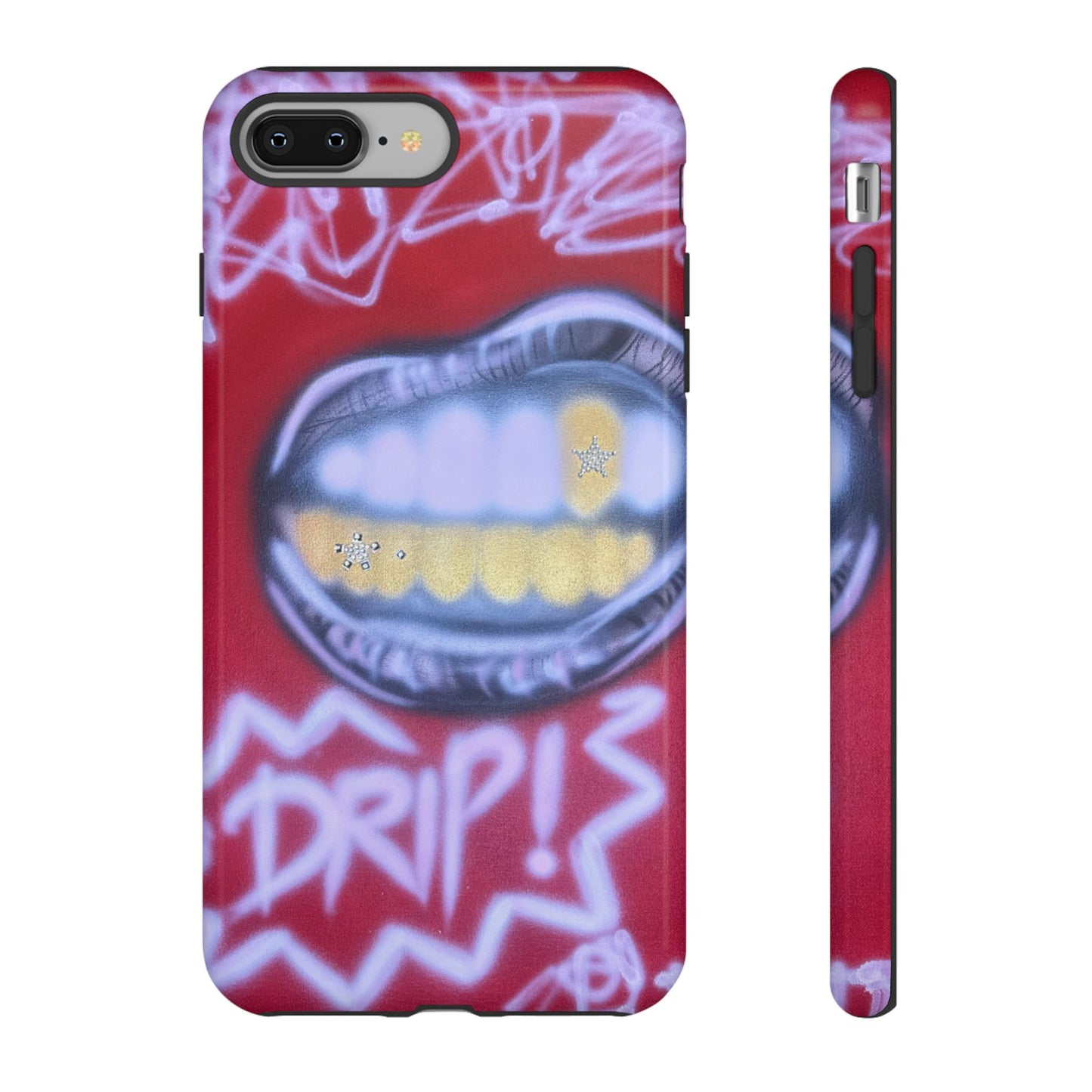 "tooth drip" airbrush iPhone case