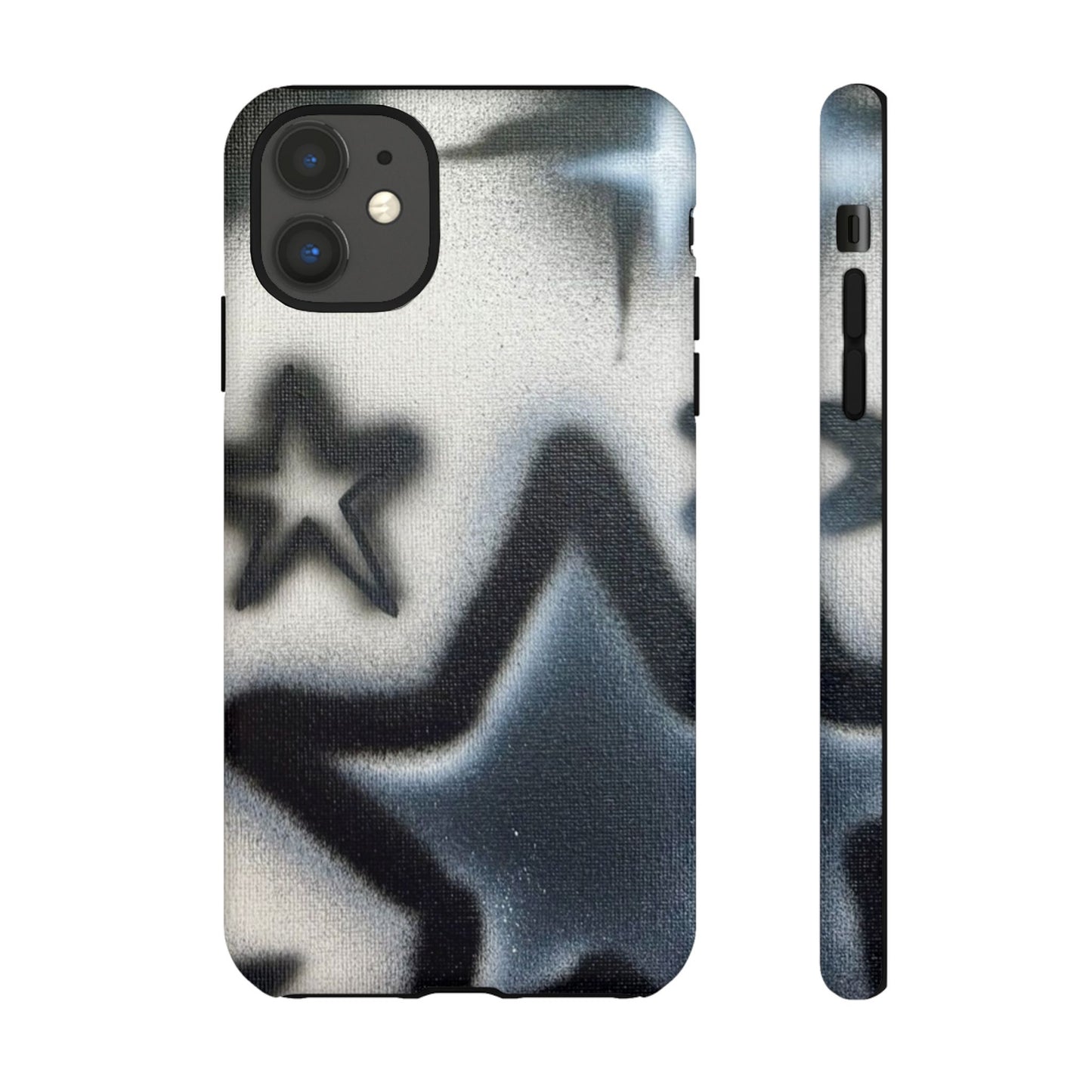 "black & white stars" airbrush iPhone case