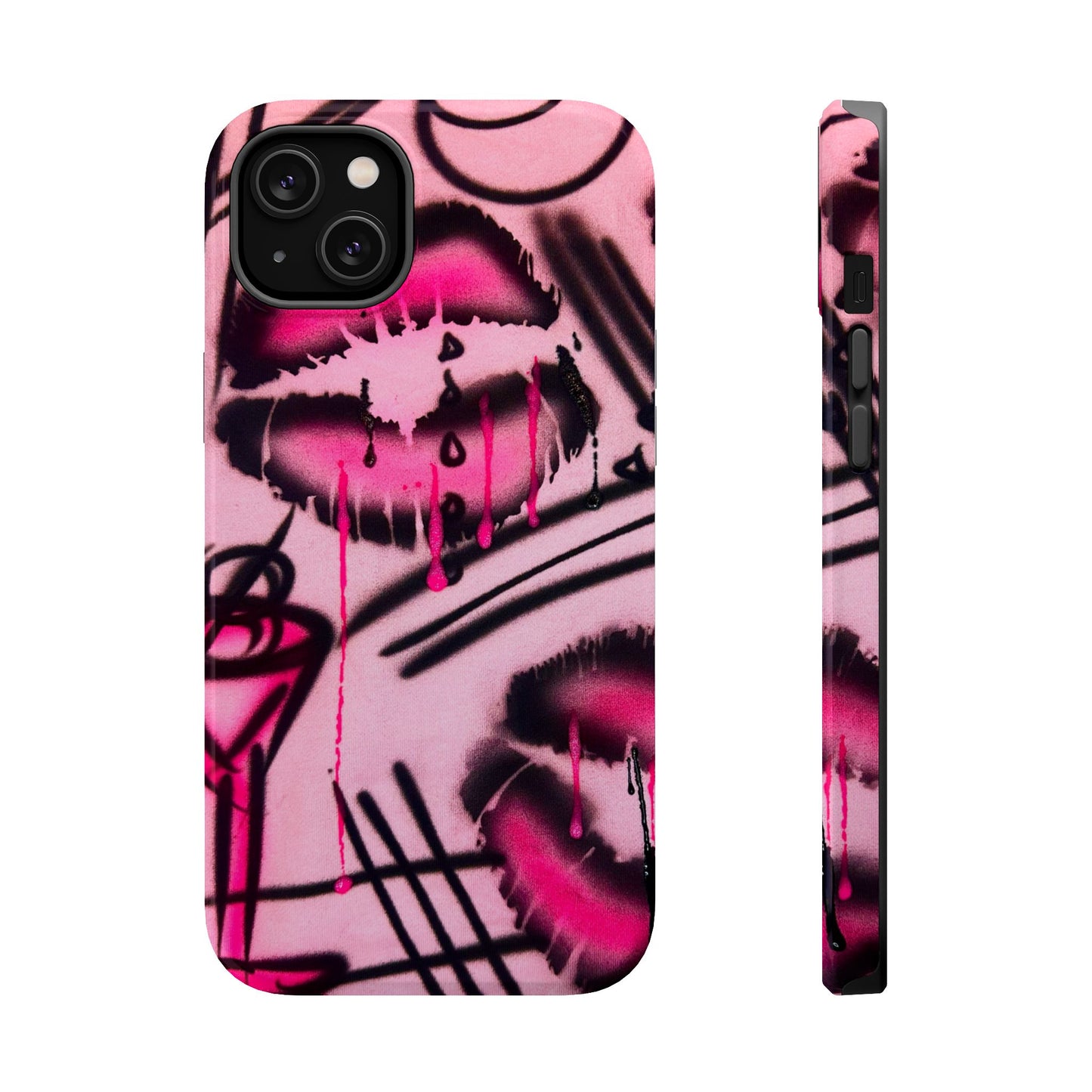 MagSafe "glossy pout" airbrush iPhone case