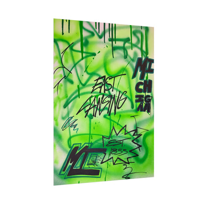 "east lansing, mi" airbrush rolled print