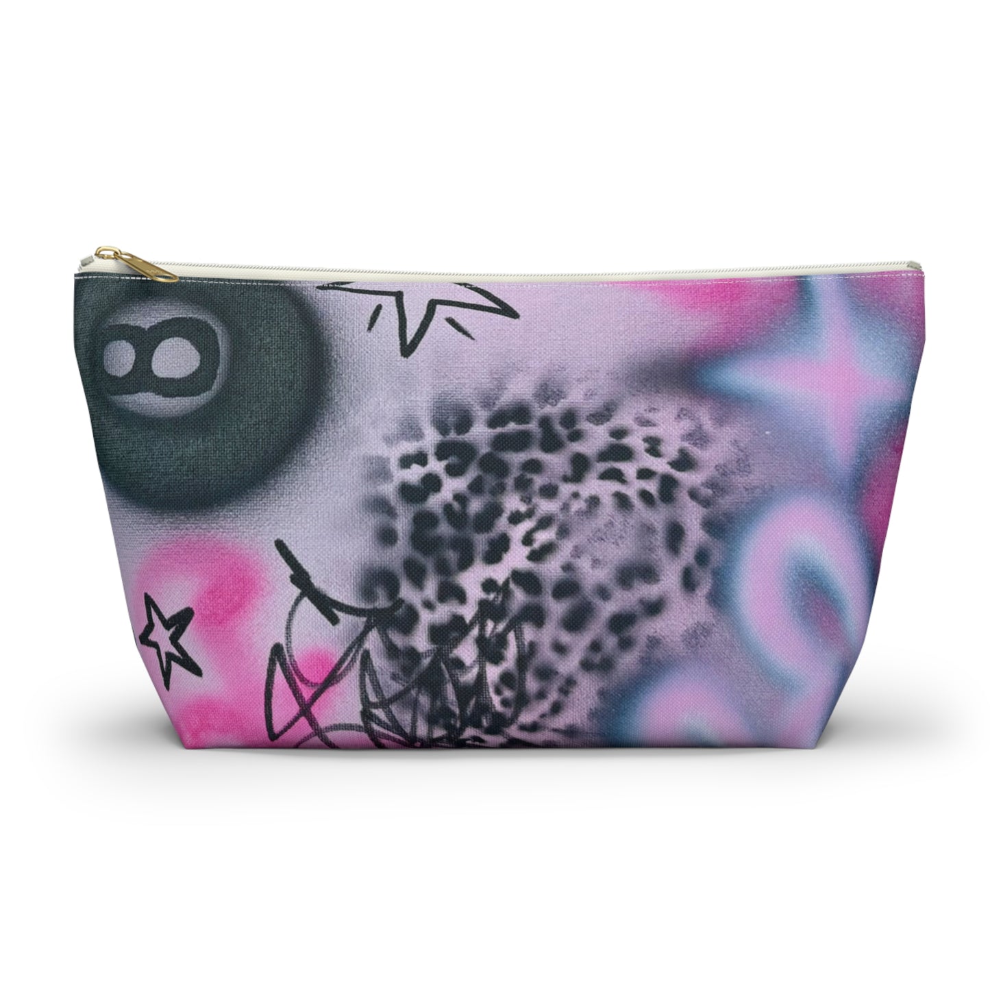 "onyx cheetah" airbrush makeup pouch