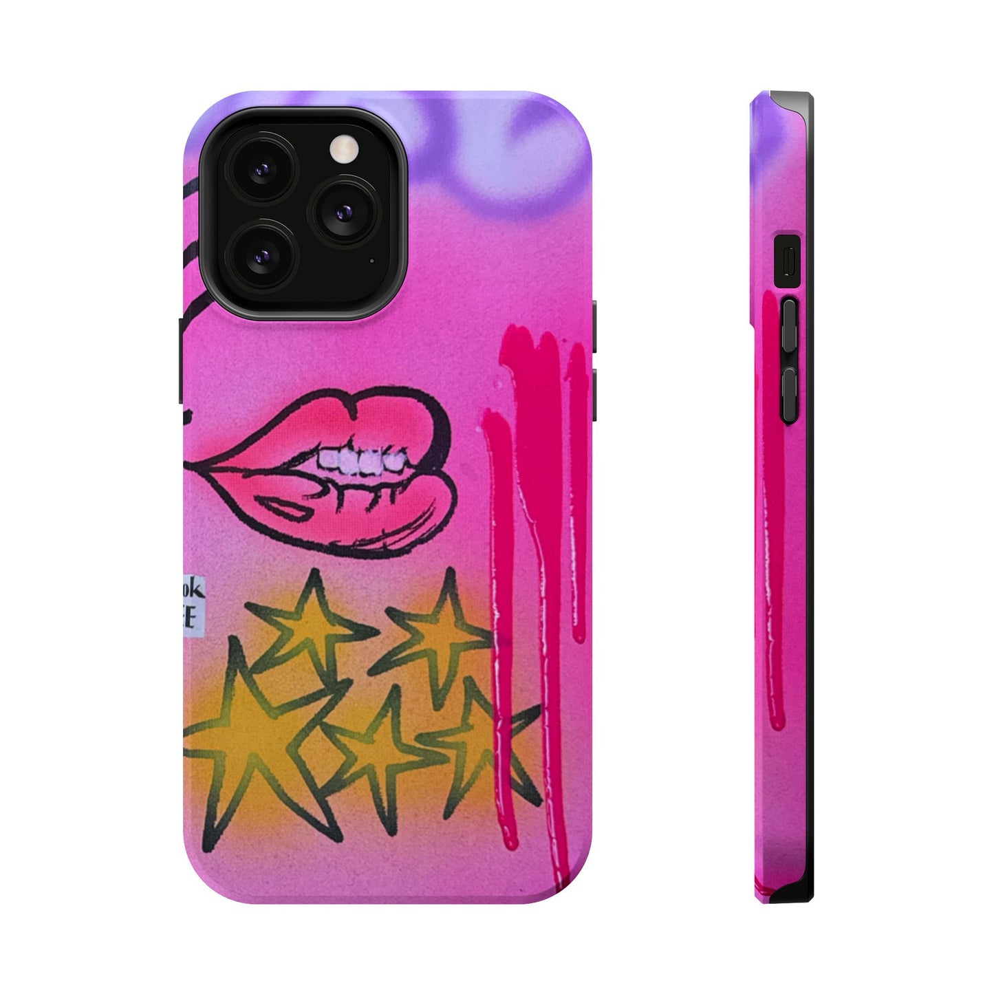 MagSafe "star drip" airbrush iPhone case