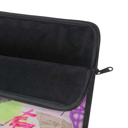 "pastel static" airbrush laptop sleeve