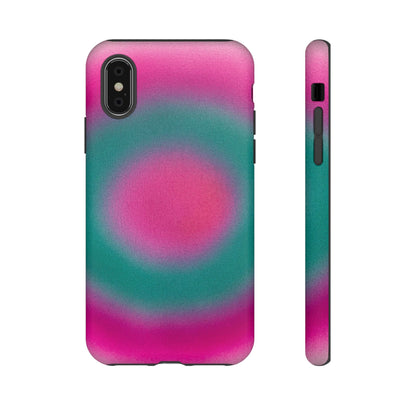 "watermelon swirl aura" airbrush iPhone case