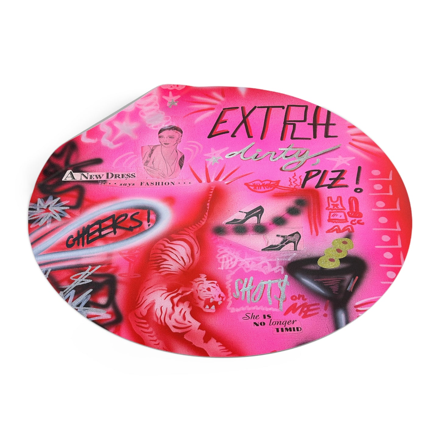 "extra dirty, plz" airbrush vinyl sticker