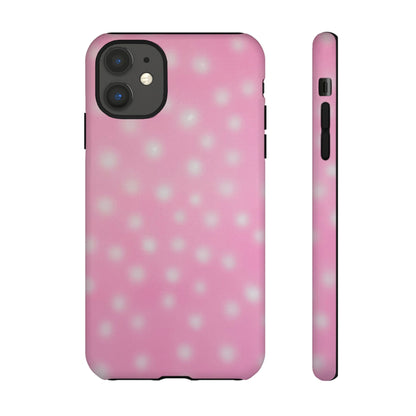 "strawberry swirl polka dot" airbrush iPhone case