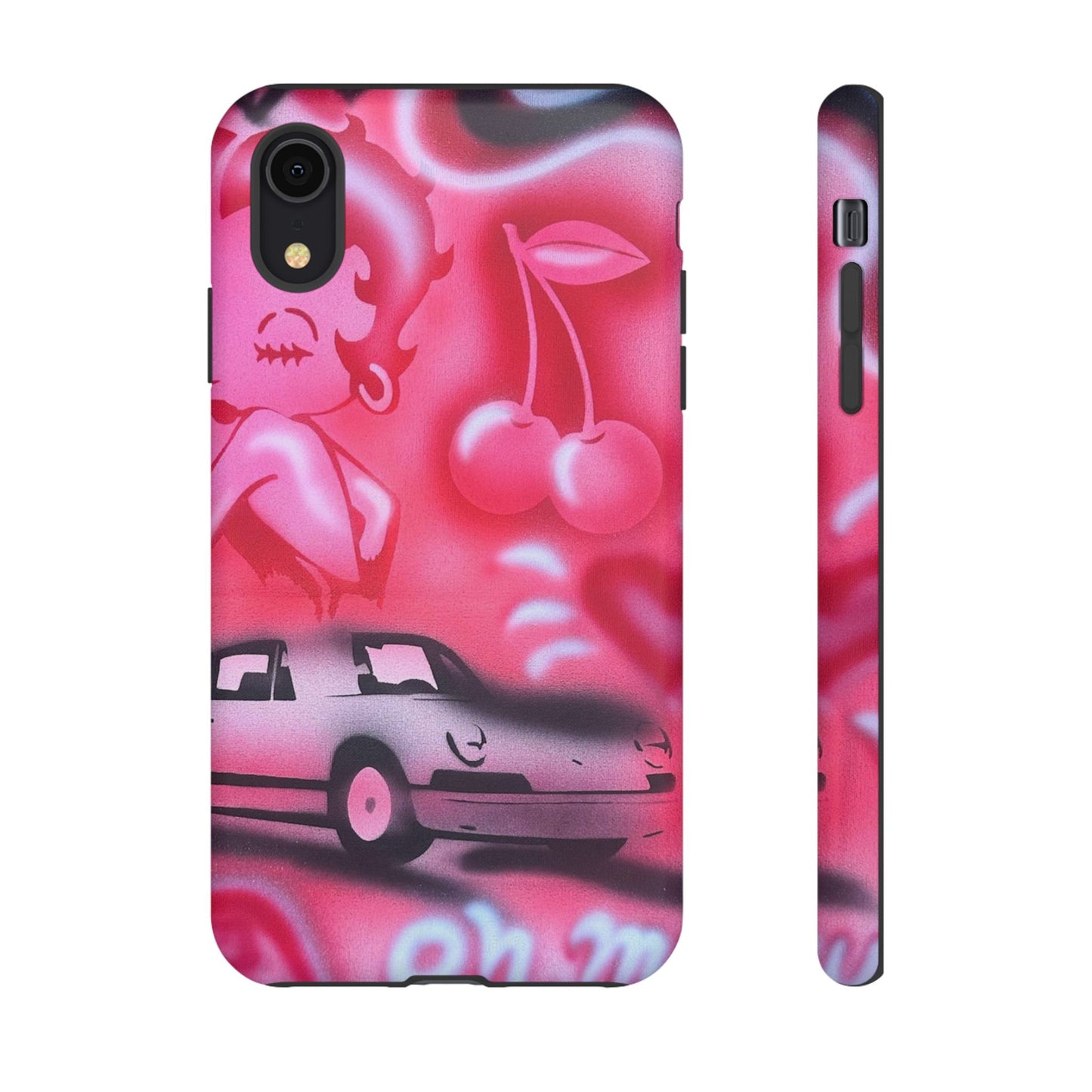 "on her way" airbrush iPhone case