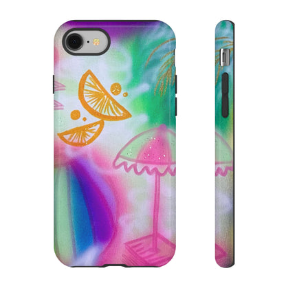 "on the beach" airbrush iPhone case
