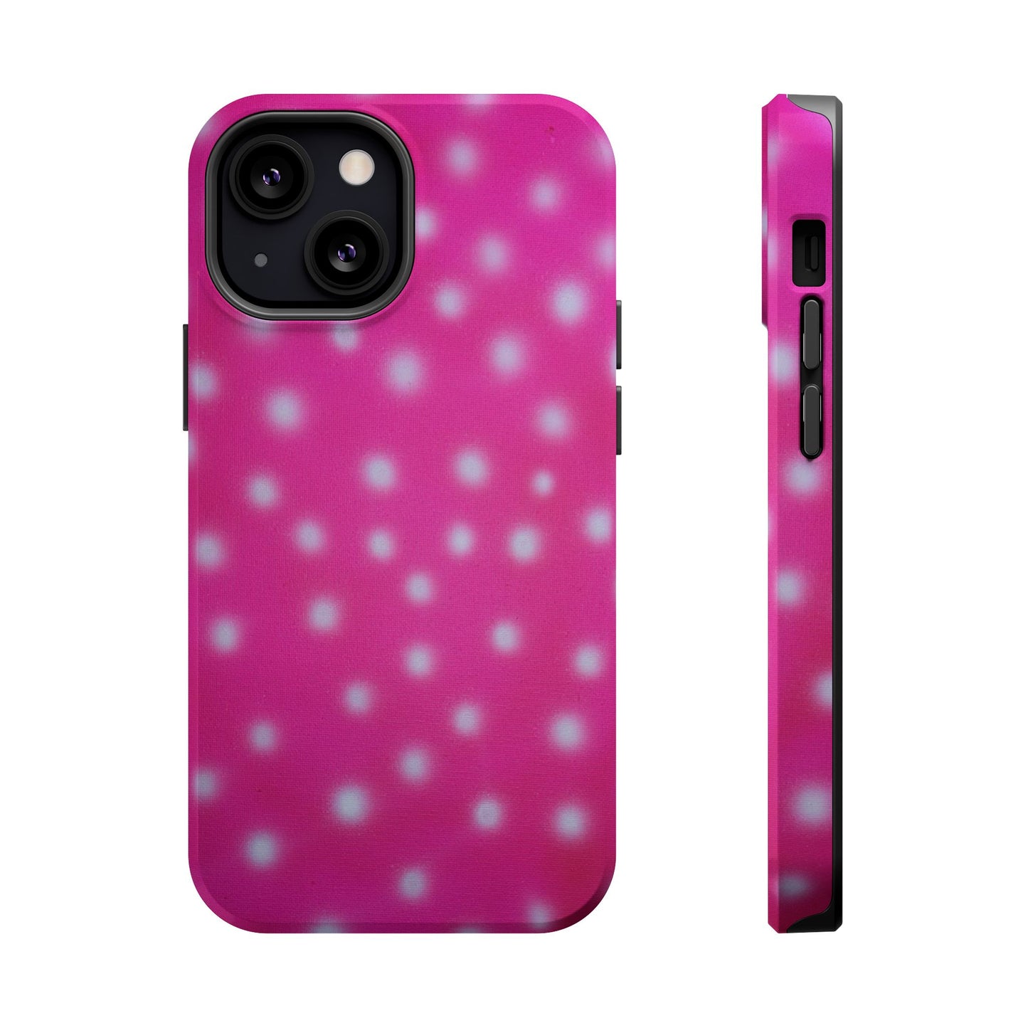 MagSafe "bubblegum polka dot" airbrush iPhone case
