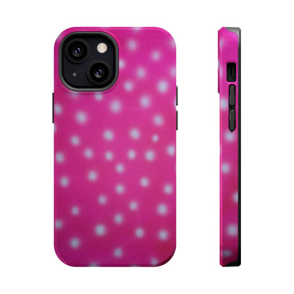 MagSafe "bubblegum polka dot" airbrush iPhone case
