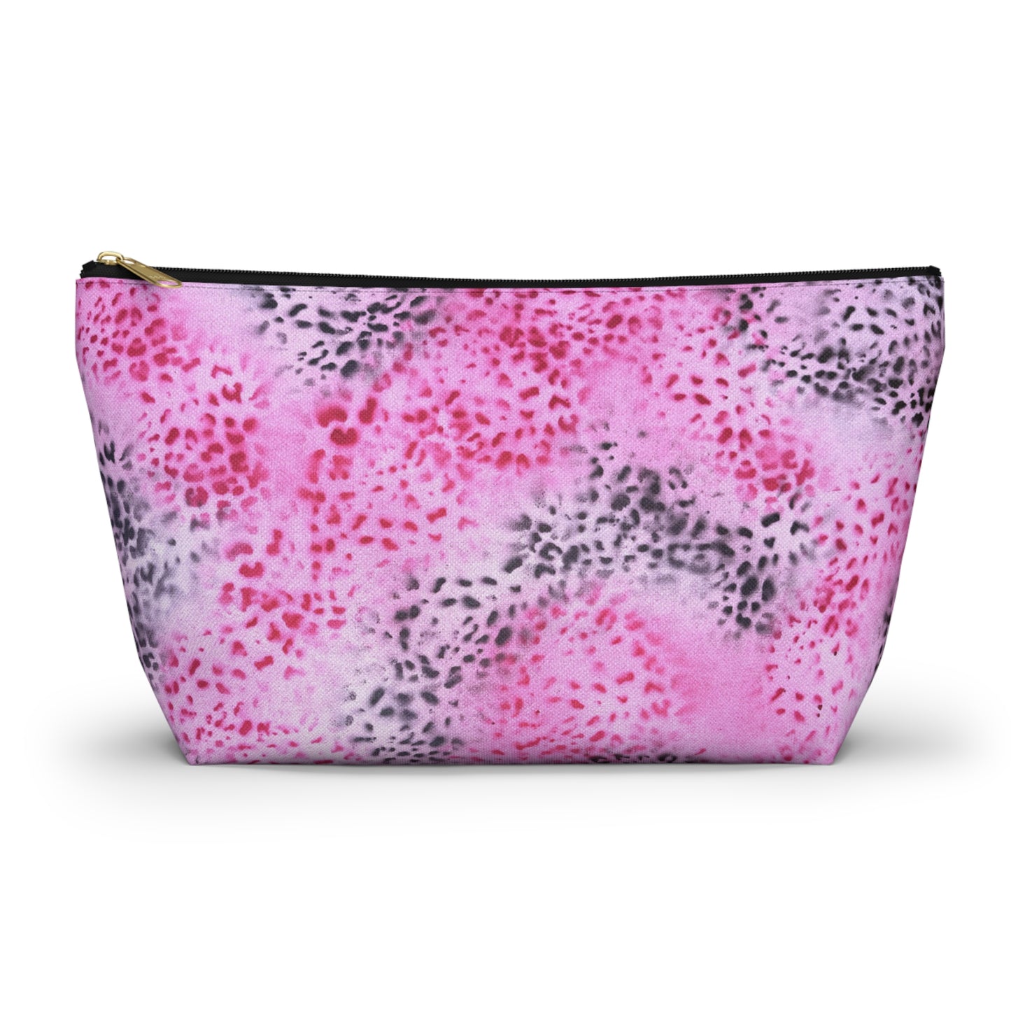 "pink cheetah pt. 2" airbrush makeup pouch