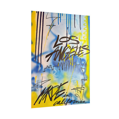 "los angeles" airbrush rolled print