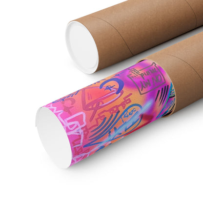 "shots on me!" airbrush horizontal print