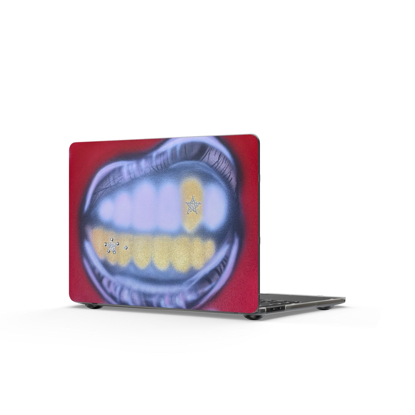 "tooth drip" airbrush matte macbook case