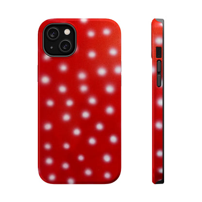 MagSafe "cherry crush polka dot" airbrush iPhone case