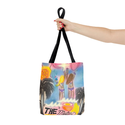 "kinis & tinis" airbrush tote bag