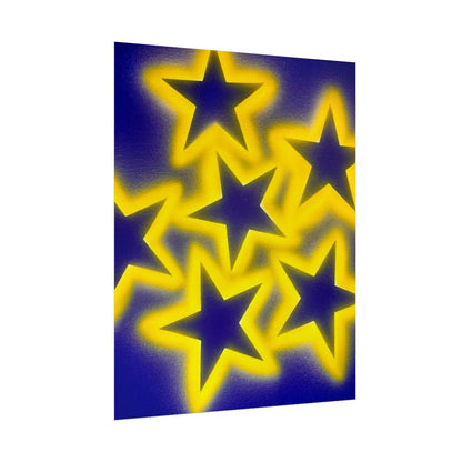"cosmic crush" airbrush rolled print