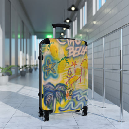 "ciao bella" airbrush suitcase