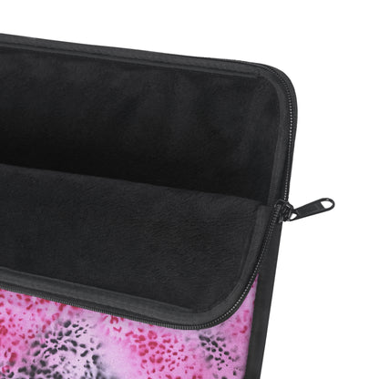 "pink cheetah pt. 2" airbrush laptop sleeve
