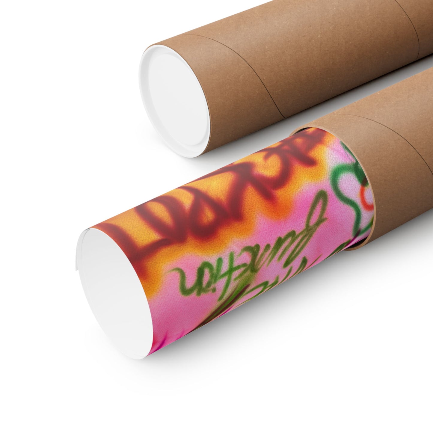 "colorful chaos" airbrush horizontal print