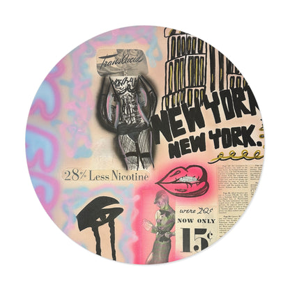 "new york, new york" airbrush vinyl sticker
