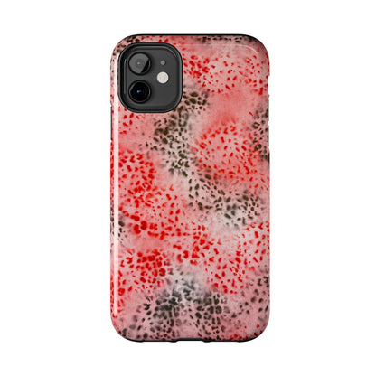"red cheetah" airbrush iPhone case