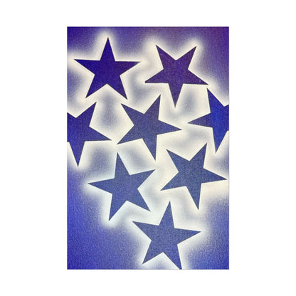 "frosted galaxy" airbrush rolled print