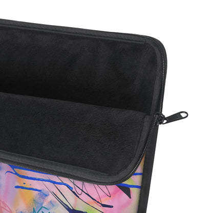"neon haze" airbrush laptop sleeve