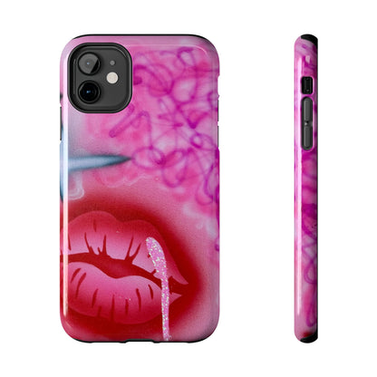 "glitter aura" airbrush iPhone case