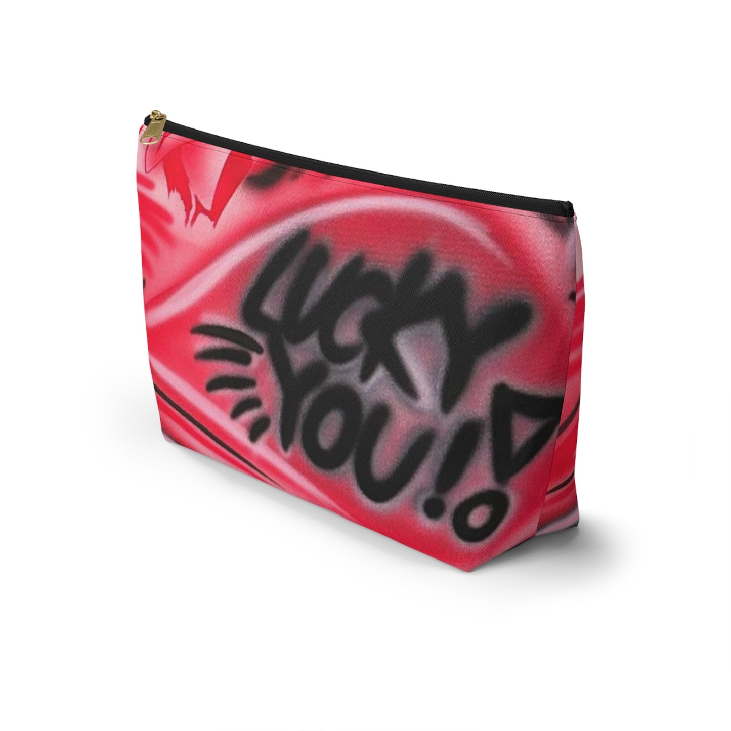 "lucky you pt. 3" airbrush makeup pouch