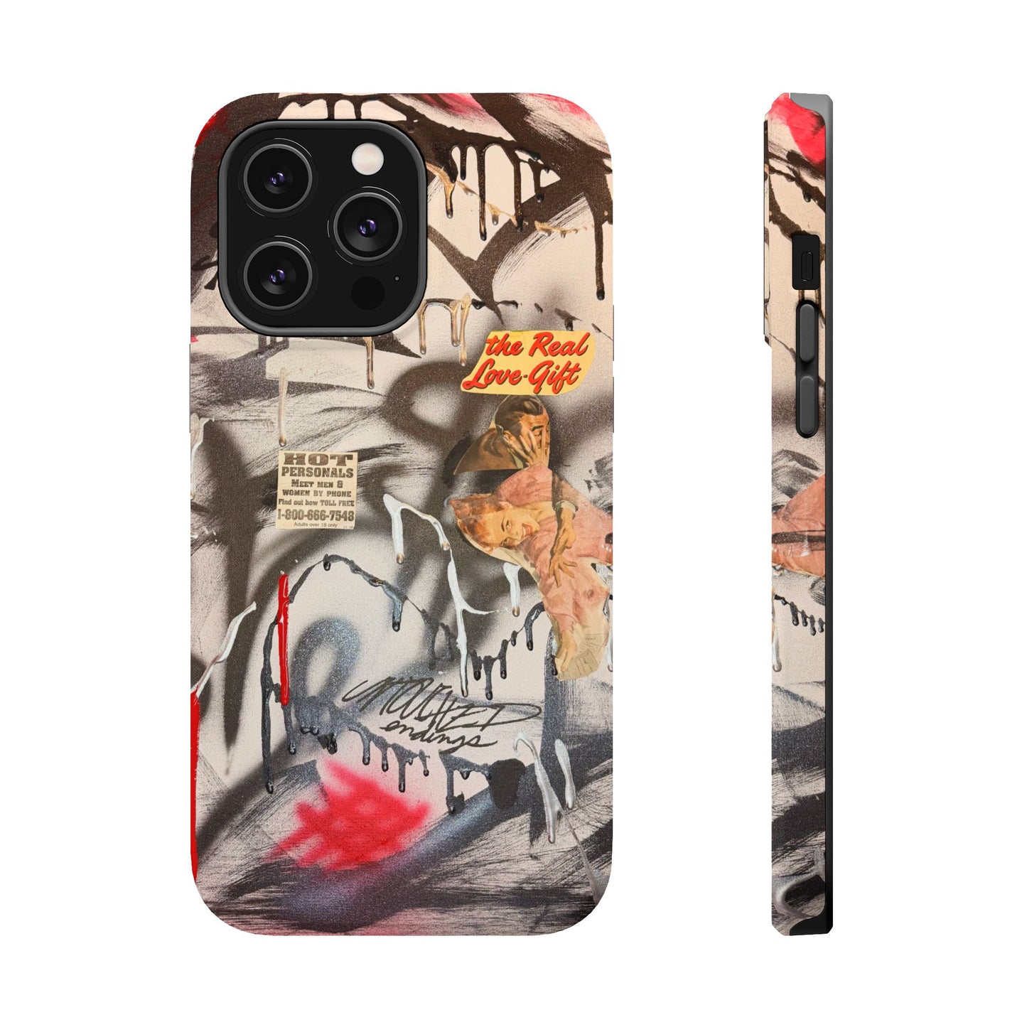 MagSafe "real love" airbrush iPhone case