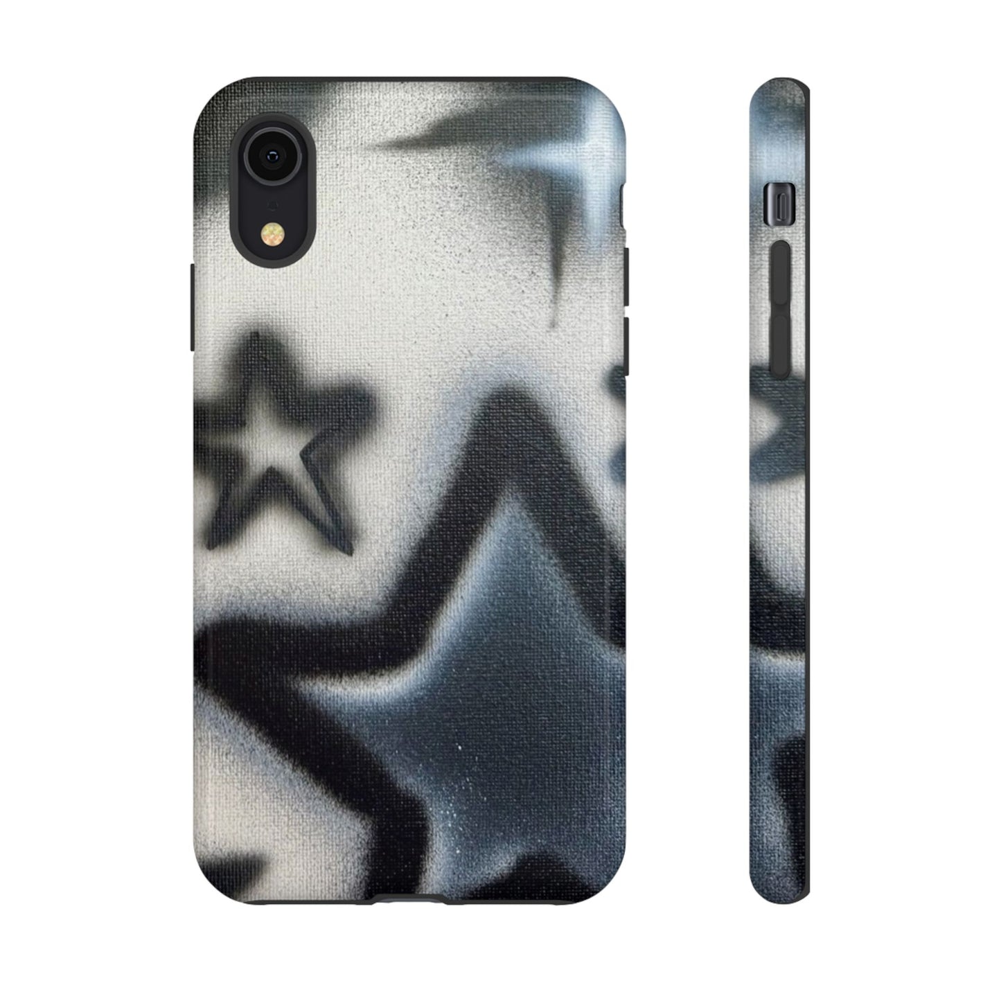"black & white stars" airbrush iPhone case