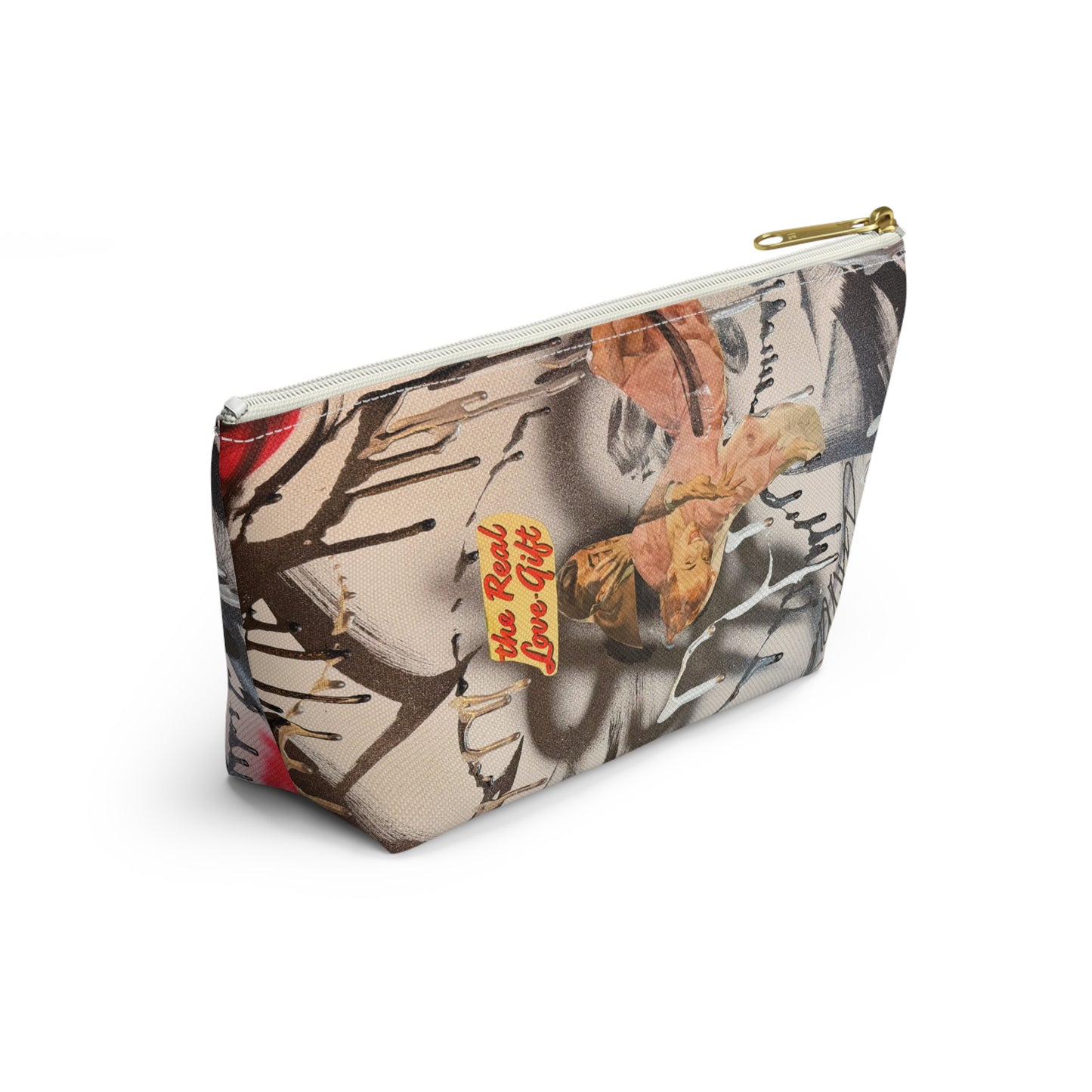 "real love" airbrush makeup pouch