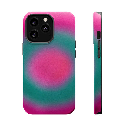 MagSafe "watermelon swirl aura" airbrush iPhone case
