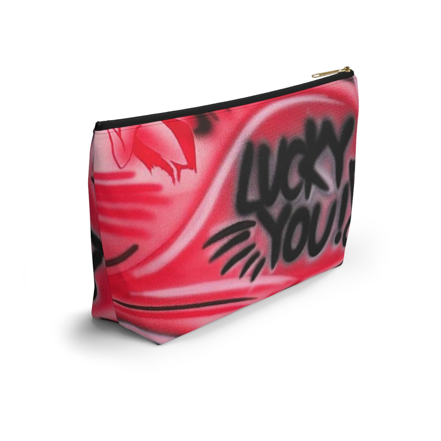 "lucky you pt. 3" airbrush makeup pouch