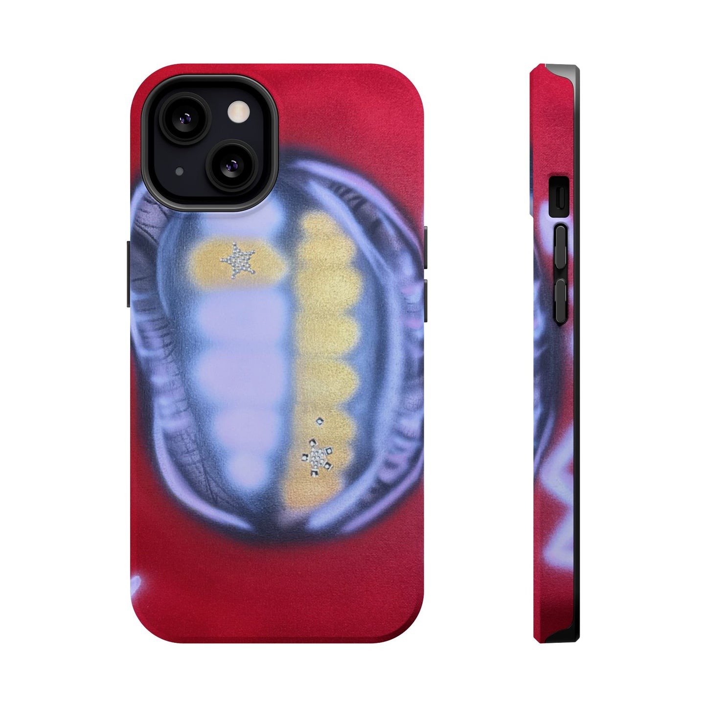 MagSafe "bite me bling" airbrush iPhone case