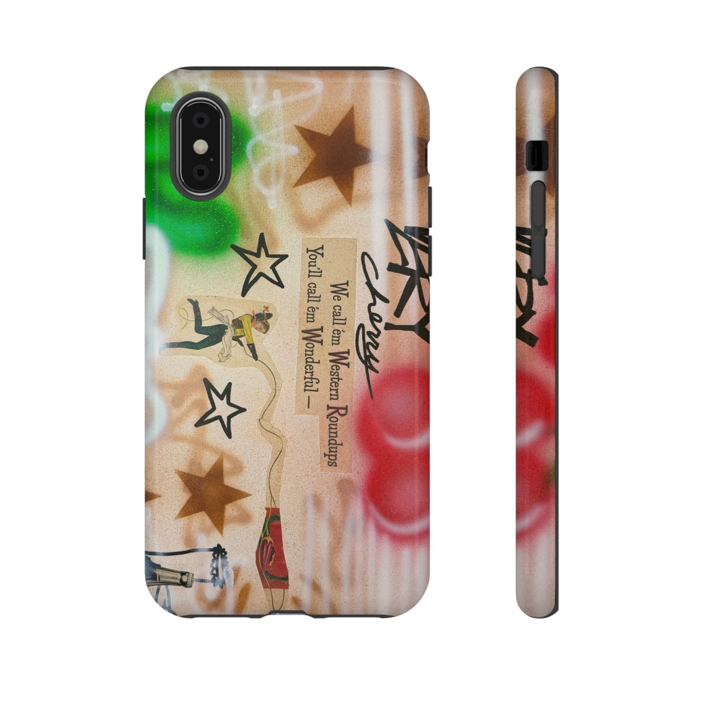 "very cherry" airbrush iPhone case