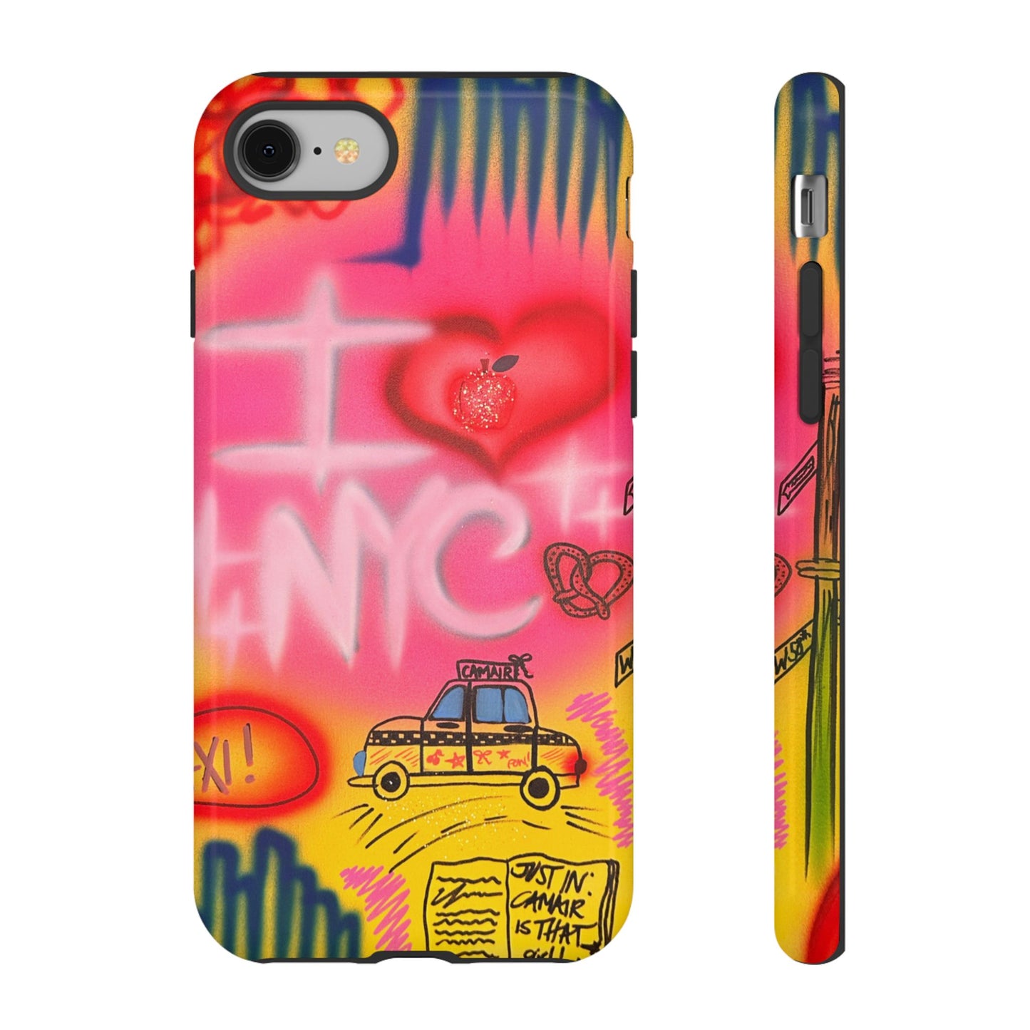 "in the city" airbrush iPhone case