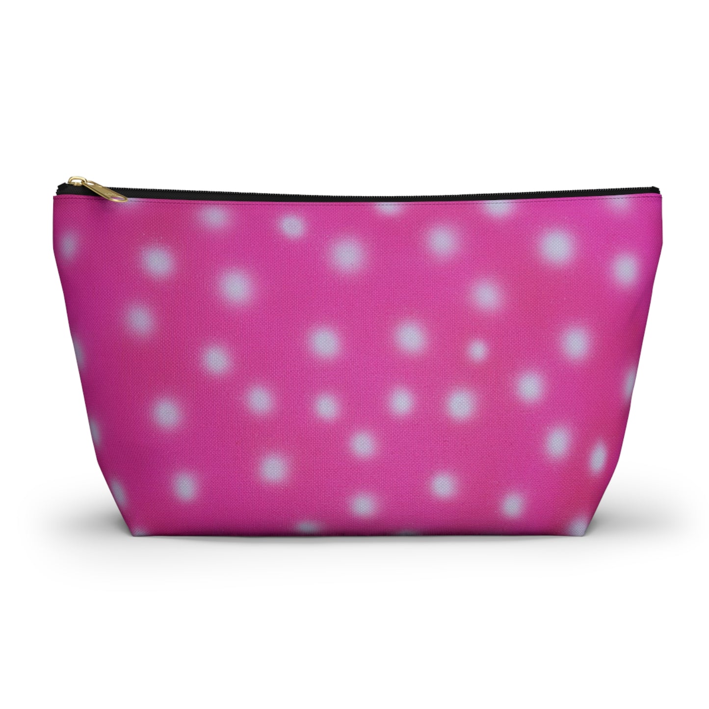 "bubblegum polka dot" airbrush makeup pouch