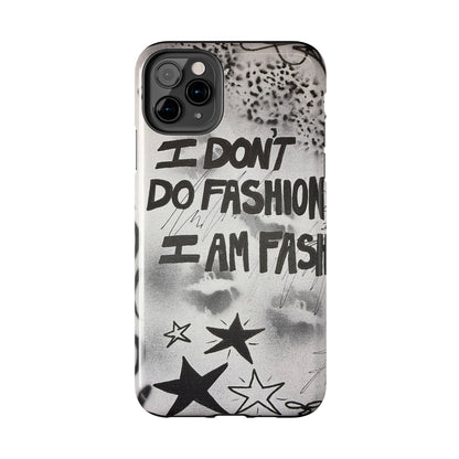 "i am fashion" airbrush iPhone case