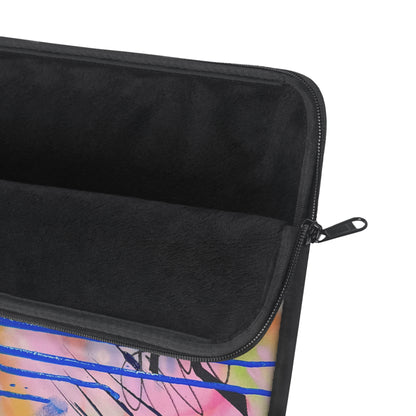"neon haze" airbrush laptop sleeve